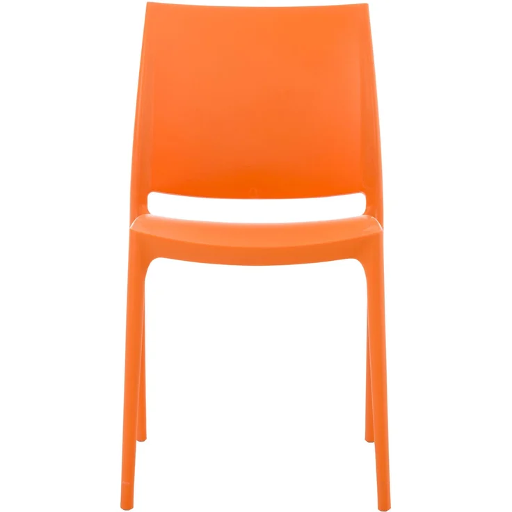 CLP 2er Set Stapelstühle Maya bis zu 130 kg belastbar,orange – Bild 4