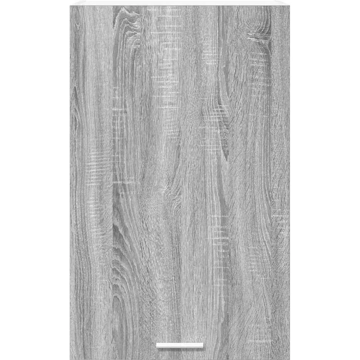 Küchen-Hängeschrank, Wandschrank Grau Sonoma und Weiß 50 x 31 x 80 cm Holzwerkstoff – Bild 6