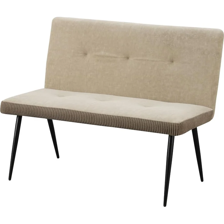HTI-Living Polsterbank 2-Sitzer Bank Taupe Joschka (Stück, 1-St, 1 Sitzbank), Sitzbank Küchenbank – Bild 1