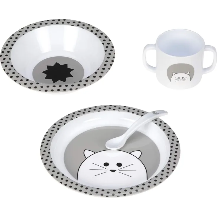 Lässig 4-tlg. Geschirr-Set Little Chums Cat