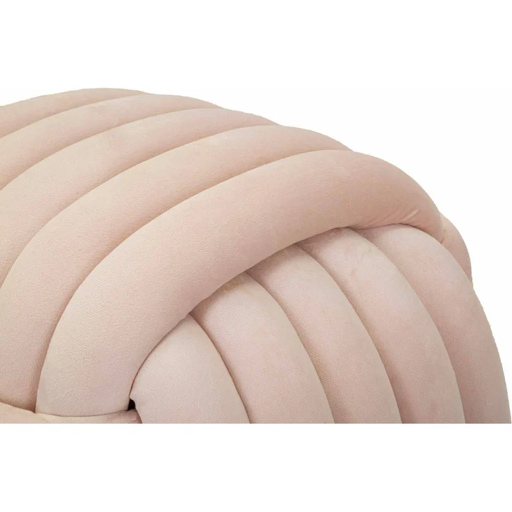 Dmora Pouf Bozzente, Mehrzwecksessel, Nachttisch, Hockerhocker, 45x45 h45 cm, Rosa – Bild 6