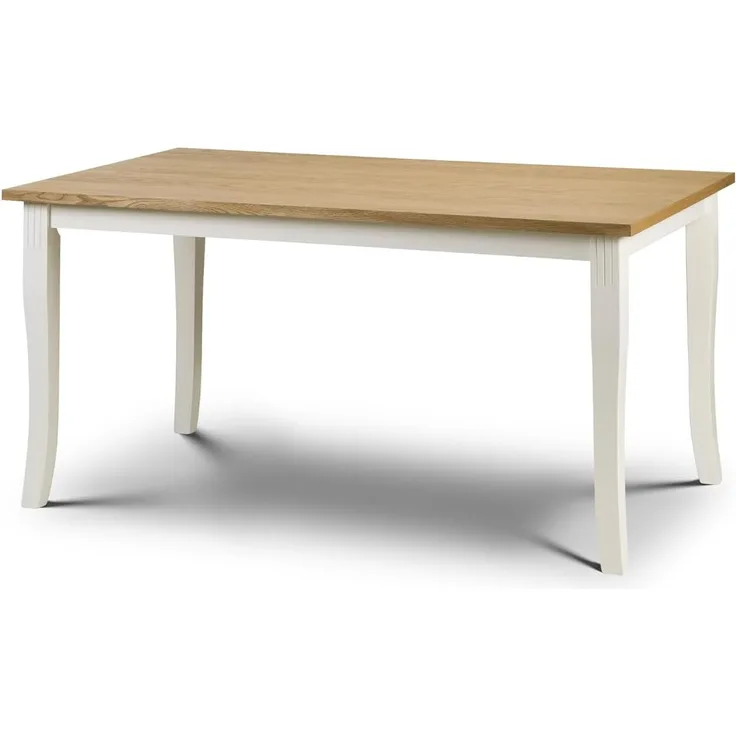 Julian Bowen Esstisch Davenport, Elfenbein/Helle Eiche