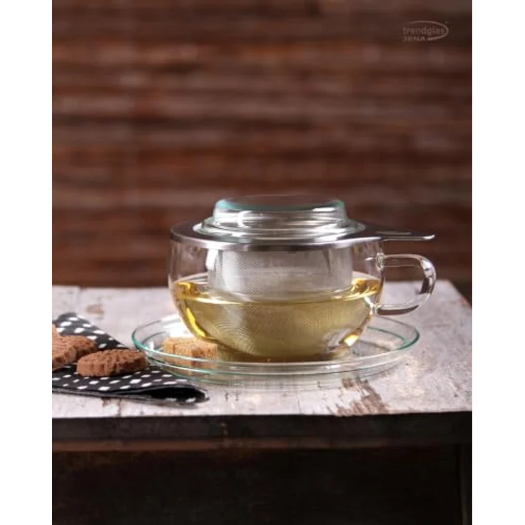Teetasse "Tea Time", 0,3l, Glas, m. Edelstahlsieb – Bild 5