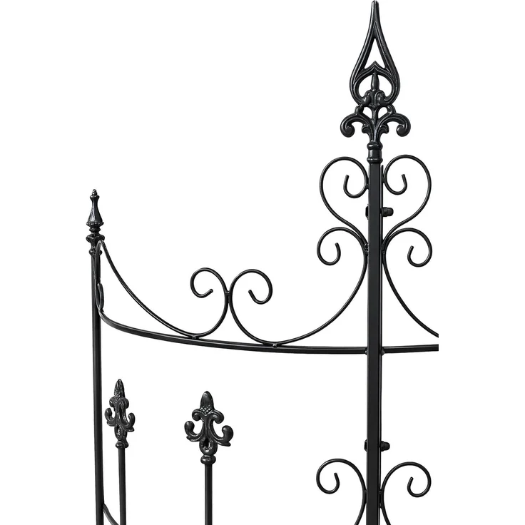 CLP Rankgitter Metall 2er Set Klivia, dekorative Rankhilfe mit Zierspitzen,anthrazit – Bild 6