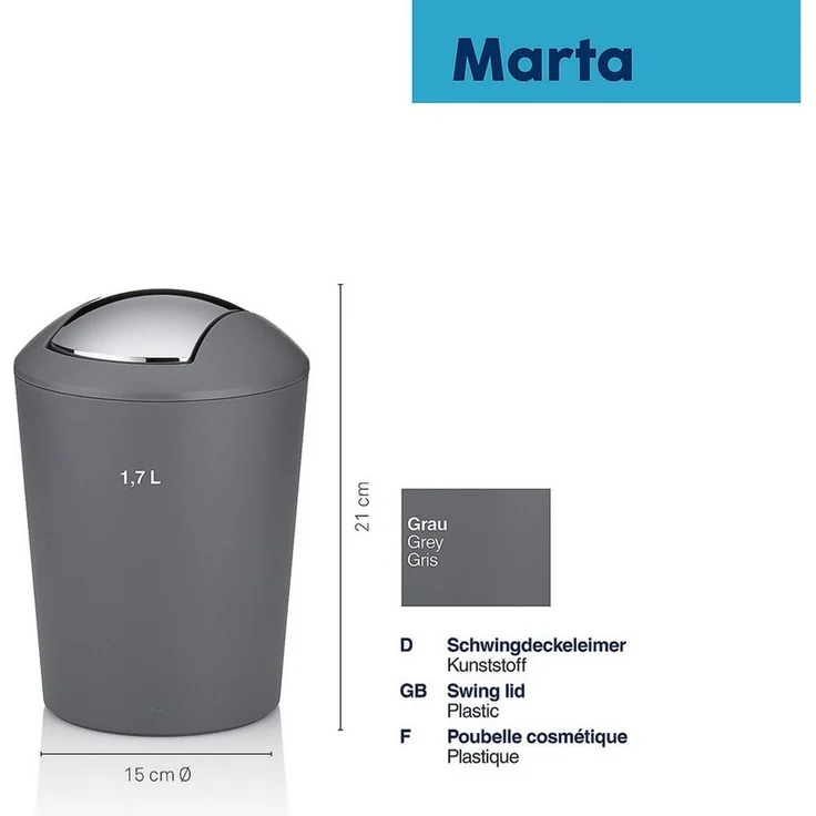 Schwingdeckeleimer MARTA – Bild 2