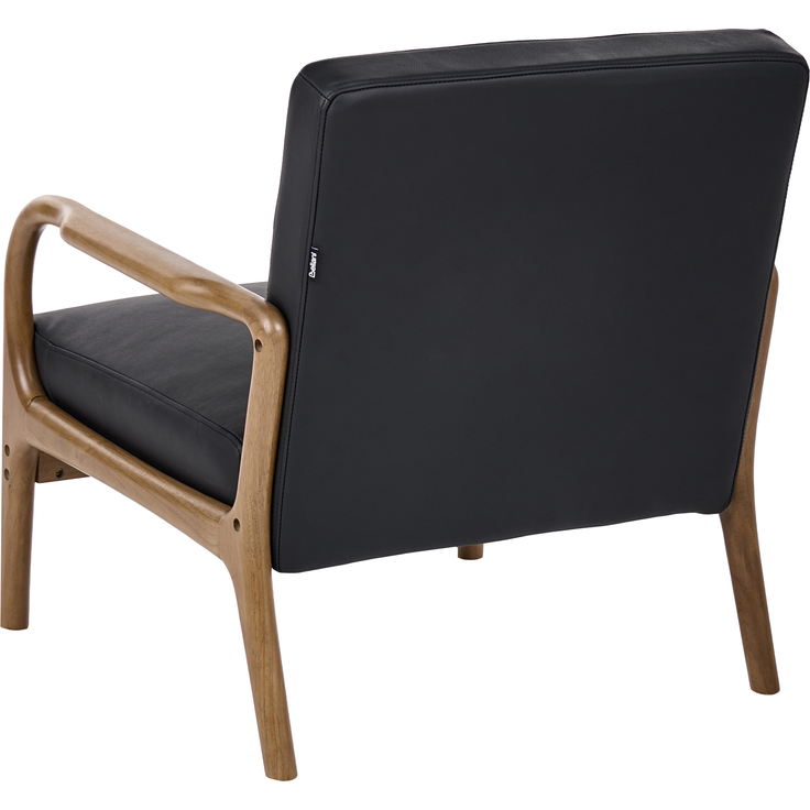 Sessel SENNELS Echtleder Schwarz – Bild 6