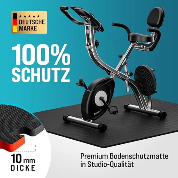 monzana Bodenschutzmatte, 36-St, Rutschfest EVA-Schaumstoff Bodenschutz Trainingsmatten Fitnessgeräte – Bild 4