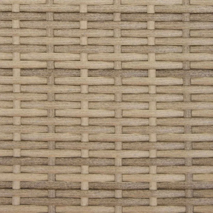 vidaXL Sofa Set, 6-teilig, Garten, Polyrattan und Stahl, Beige und Hellgrau – Bild 10
