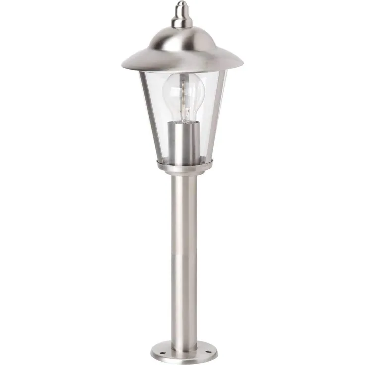 Brilliant Leuchten No. 40384-82 Aussensockelleuchte Neil E27 IP44 edelstahl