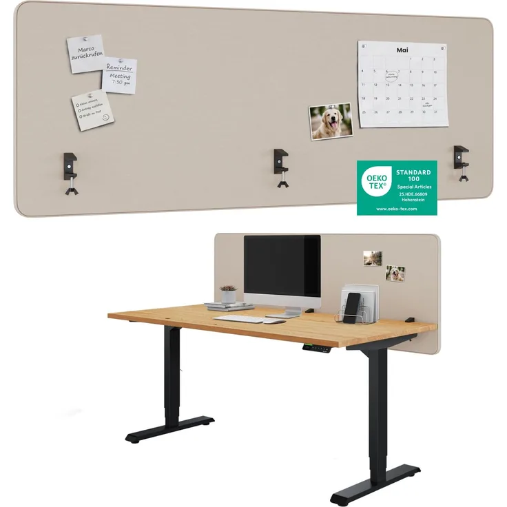 Ergotopia Focus Plus Schreibtisch Trennwand
