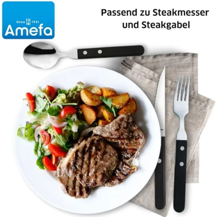 Amefa 'PIZZA' Menülöffel Set 6-teilig, Kunststoff schwarz, 19,4 cm – Bild 6