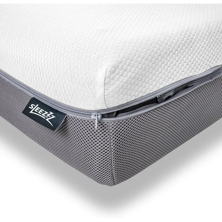 Viskoelastik-Matratze Sleezzz Premium 180 x 200 cm, Höhe 20 cm, Härtegrad H2/H3, mit Wendegriffen