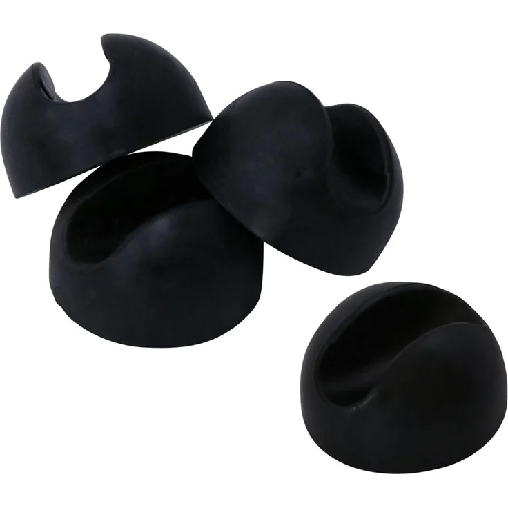 Tischbeinschoner Bodenschutz 4er Set Hairpin 12mm Schwarz Schutzkappe – Bild 3