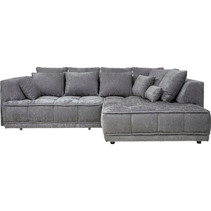 WERK2 Ecksofa Tiga elektrisch verstellbare Sitztiefe, hochwertiges Design, bequem, Struktur weich, L-Form, elektrische Sitztiefenverstellung