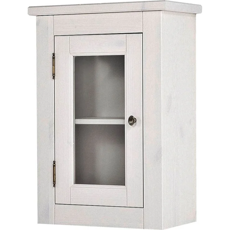 Badmöbel Set inkl. Keramik-Waschbecken 65 cm, 5-teilig LIRIA-56, Massivholz, B x H x T ca.: 185 x 200 x 43 cm – Bild 9