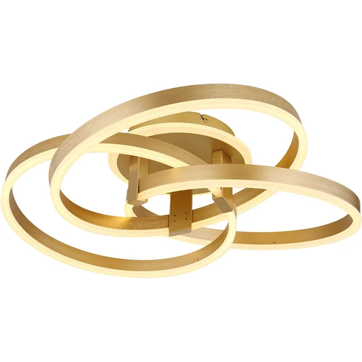 LED Deckenleuchte, Dimmer, Nachtlicht, Gold, CCT, L 60 cm – Bild 7