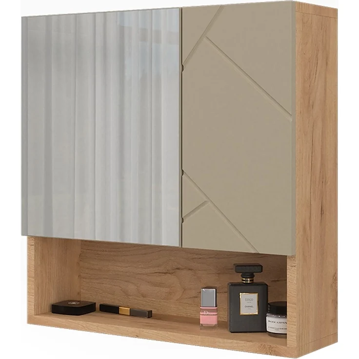 Badspiegelschrank Irma Goldkraft Eiche 54 x 55 cm Vicco – Bild 5