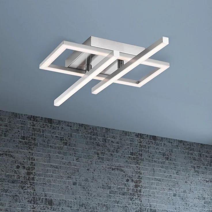 MeLiTec LED Deckenleuchte D133, schwenkbare Arme, nickel-matt : Nickel-matt – Bild 5