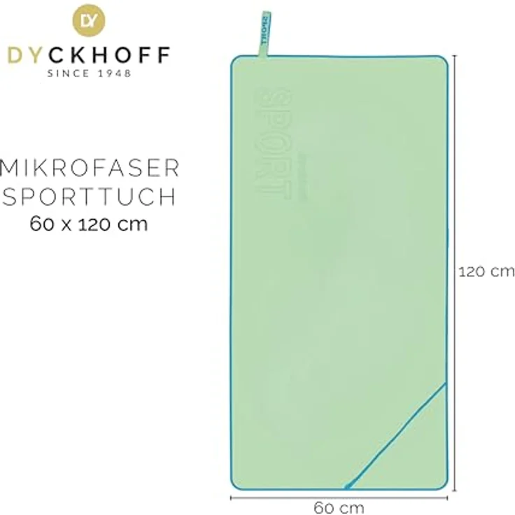 Dyckhoff Sporthandtuch Mikrofaser Sporttuch, Microfaser (1-St), auch als 2er Set erhätlich – Bild 5