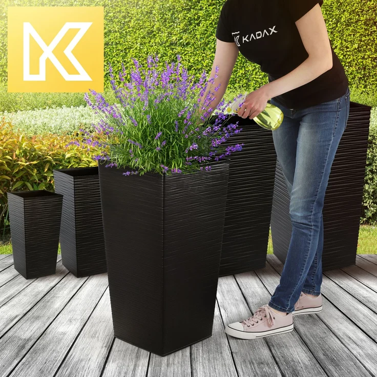 KADAX Blumentopfeinsatz 34x68cm hoch Schwarz – Bild 8