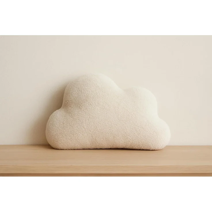 BABEES Dekokissen DEKOKISSEN Boucle Kuschelkissen Herz Wolke GROß 40x25, XXL 60x35 cm, Deko Kissen Geschenk Baby Kinderzimmer Weihnachten Babyshower – Bild 4