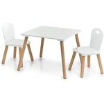 Zeller 'Scandi' 3-tlg. Kinder-Sitzgarnitur, MDF weiß / natur
