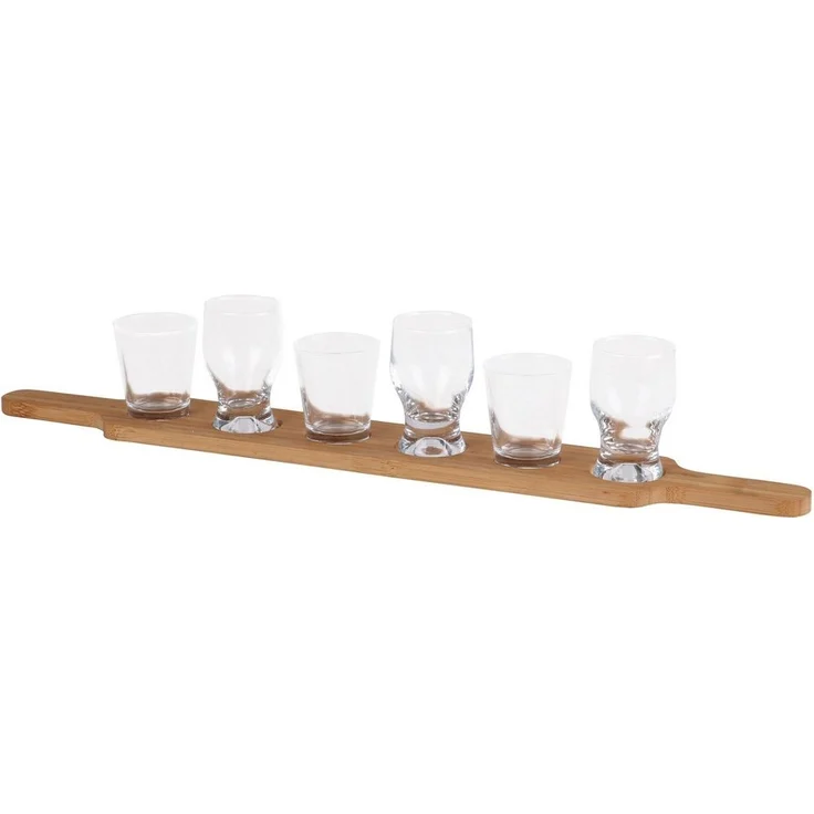Bambou&Co Bambus Schnapsglasträger Glasträger Schnapslatte 30123