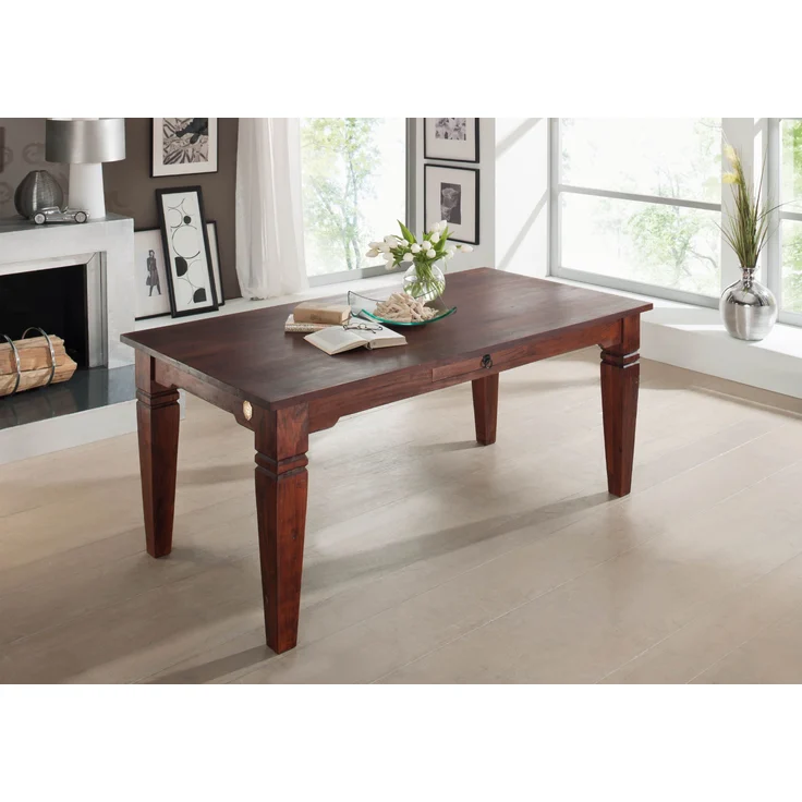 Esstisch Akazie 140x90x76 nougat lackiert OXFORD #602 – Bild 13