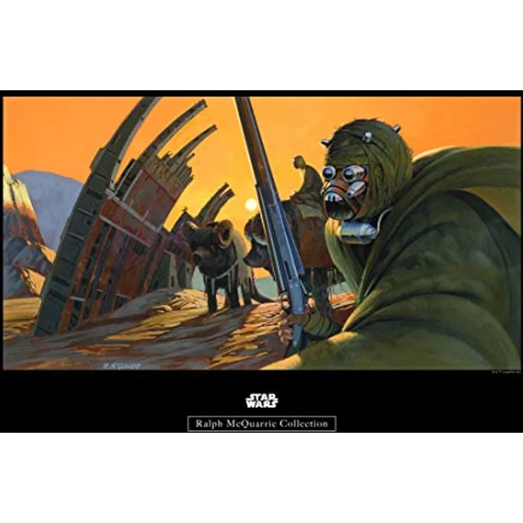 Komar Wandbild | Star Wars Classic RMQ Tusken | Premium Kunstdruck, fotorealistischer Druck auf hochwertigem Fotopapier, ohne Rahmen, 50 x 40 cm