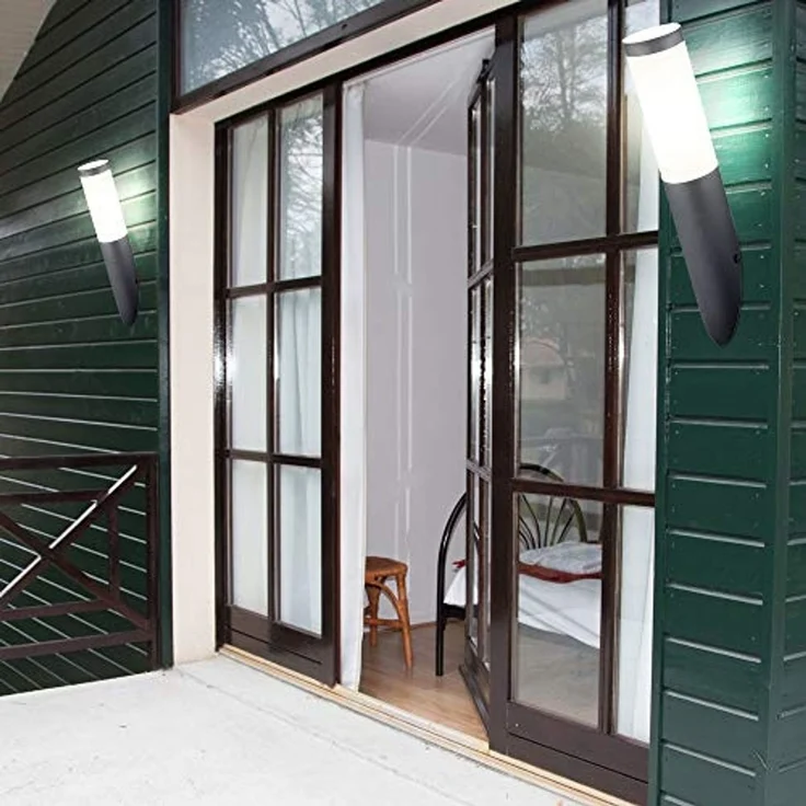 Fackel-Wandleuchte, Edelstahl anthrazit, H 40 cm, BOSTON – Bild 7