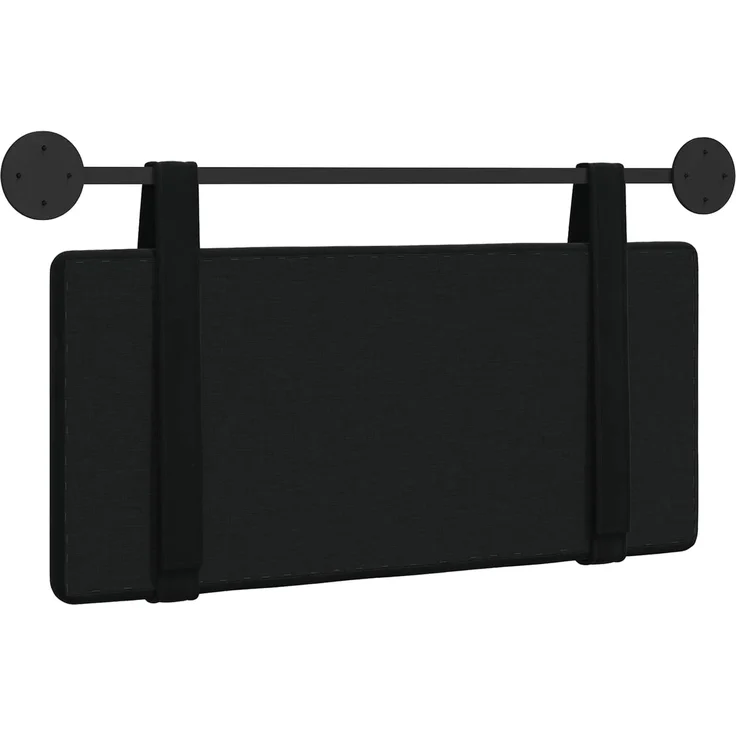 vidaXL Hängendes Kopfteil Schwarz Samt 5 x 90 x 55 cm – Bild 7