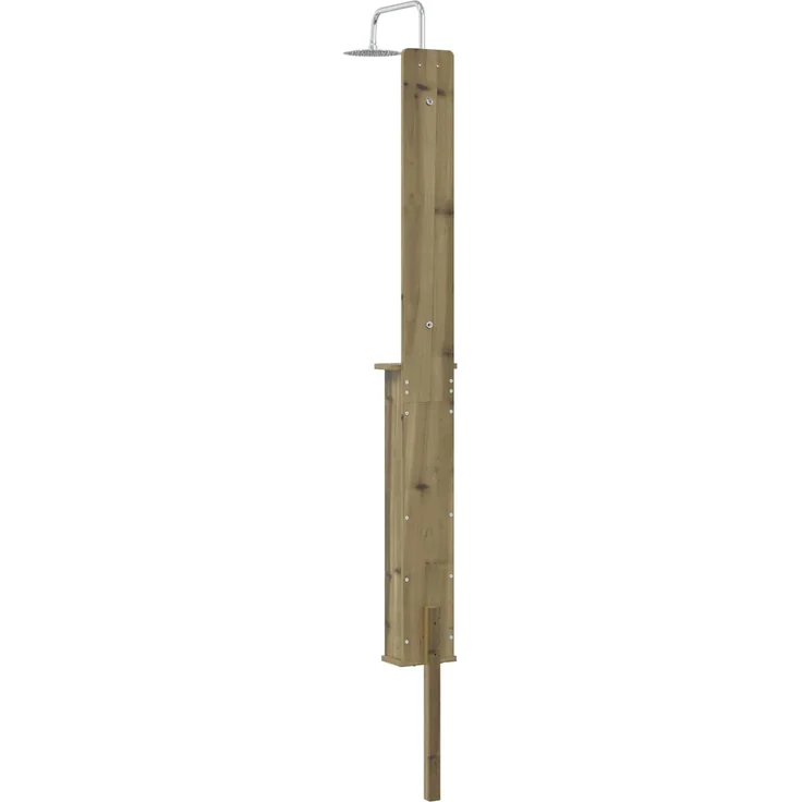 vidaXL Gartendusche 246 cm Imprägniertes Kiefernholz und Edelstahl 886355 – Bild 6
