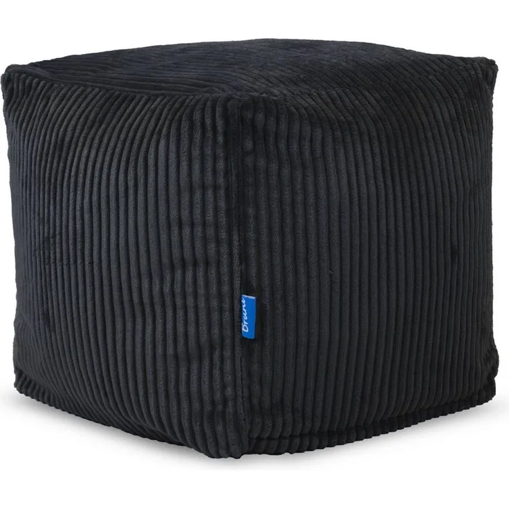 Bruni Sitzwürfel Cubo Cord - 40 x 40 x 40 cm, Sitz- und Fußhocker, als Hocker & Ablage mit Cord-Bezug, samtweich, FILLcloud-Füllung