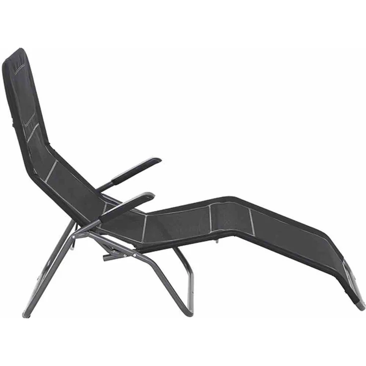 Siena Garden Sonnenliege ANCO, 144 x 72,5 x 103,5 cm J40966 schwarz – Bild 5