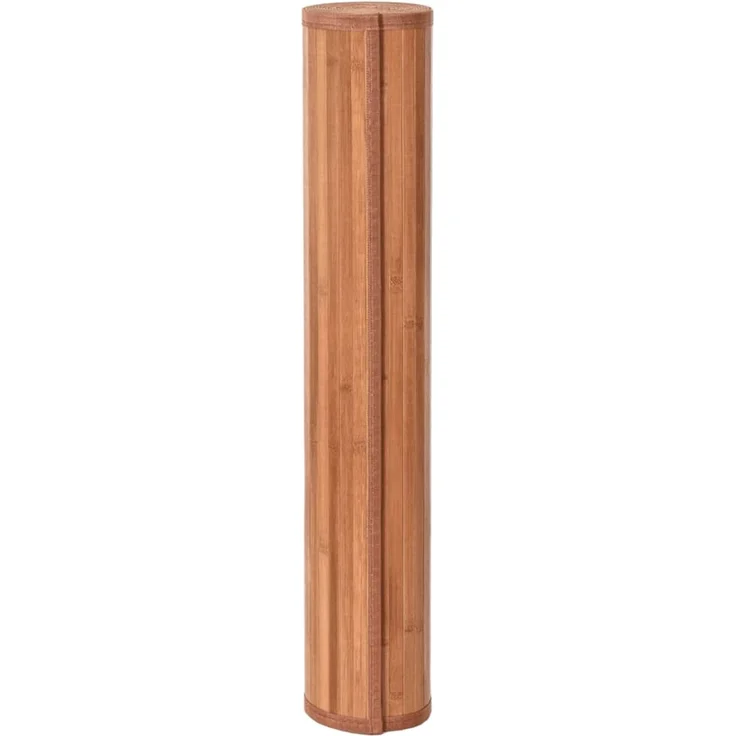 vidaXL Teppich Rechteckig Braun 100x300 cm Bambus 376950 – Bild 3