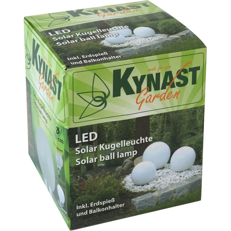 Leuchtkugel SOLAR-Kugelleuchte 15 cm mit Erdspieß und Balkonhalter – Bild 6