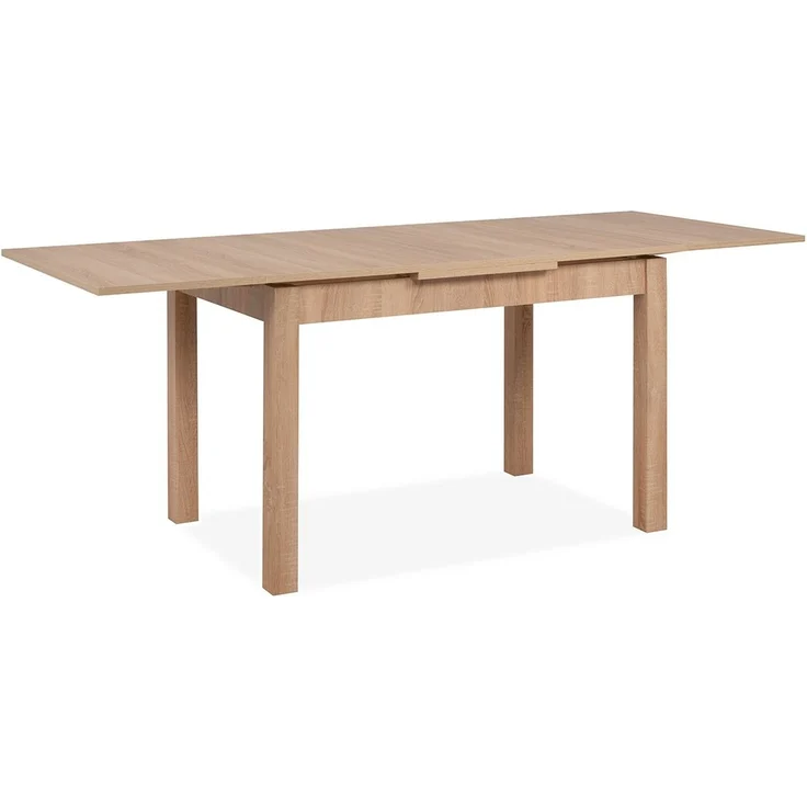 Calicosy Ausziehbarer Esstisch Dekor Sonoma-Eiche L120-200 cm – LONGFORD - Helles Holz – Bild 6