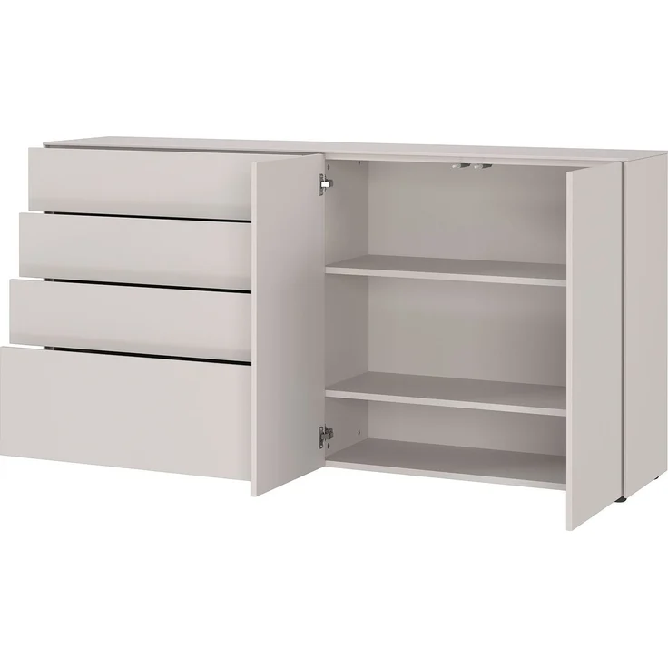 Sideboard Luna / GW-Lomena, Holzwerkstoff, Grau, 182 x 93 x 41 cm – Bild 3