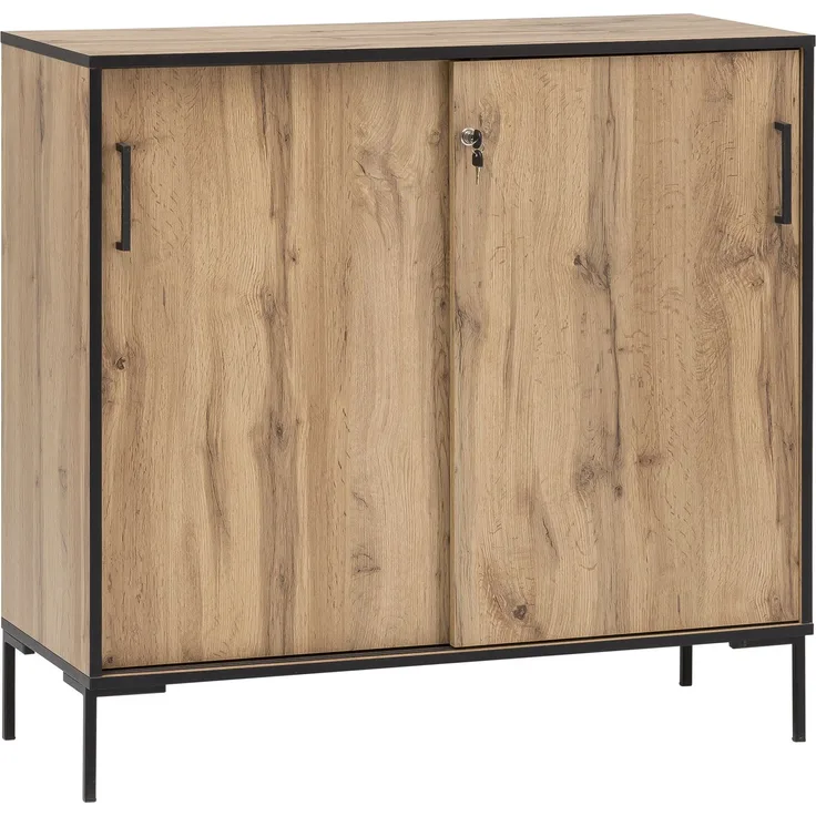 Schildmeyer ‘Serie 2000‘ Büro Unterschrank, Eiche Landhaus, Breite 100,1 cm, Made in Germany