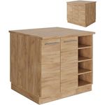 Kücheninsel Fame-Line Goldkraft Eiche 90 cm mit Schublade, ohne Arbeitsplatte Vicco