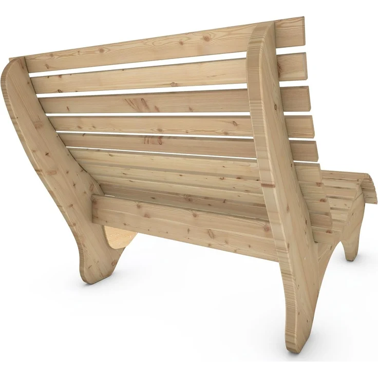 Relaxliege "Ruhe-Vroni" (Lärche) 2-teilig stehend Breite 70 cm – Bild 6