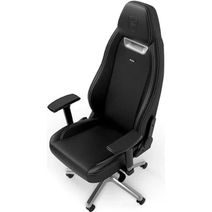 noblechairs LEGEND Gaming Stuhl - Silver Edition, Kunstlederbezug in Schwarz, ergonomisch verstellbar, bis 150 kg belastbar – Bild 7