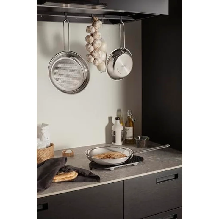 Eva Solo Honeycomb Bratpfanne - 24 cm, Polished Steel, mit Waffelboden, spülmaschinenfest, geeignet für alle Herdarten – Bild 5
