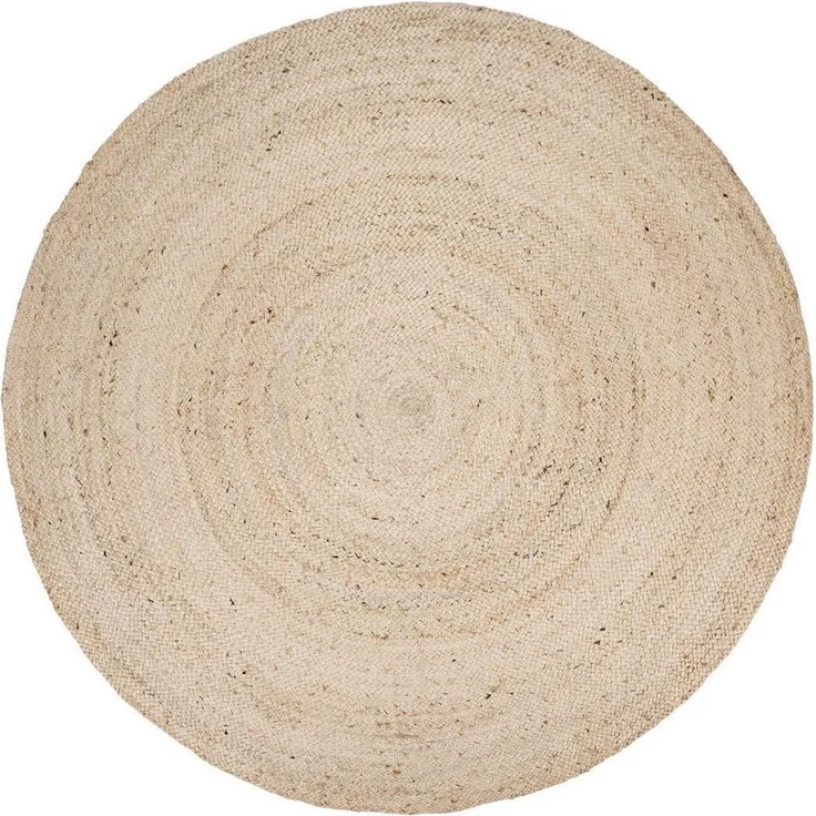 Paco Home Teppich Viborg 595, rund, Höhe: 13 mm, Jute, Modern, Boho, Handgefertigter Natur-Teppich – Bild 1