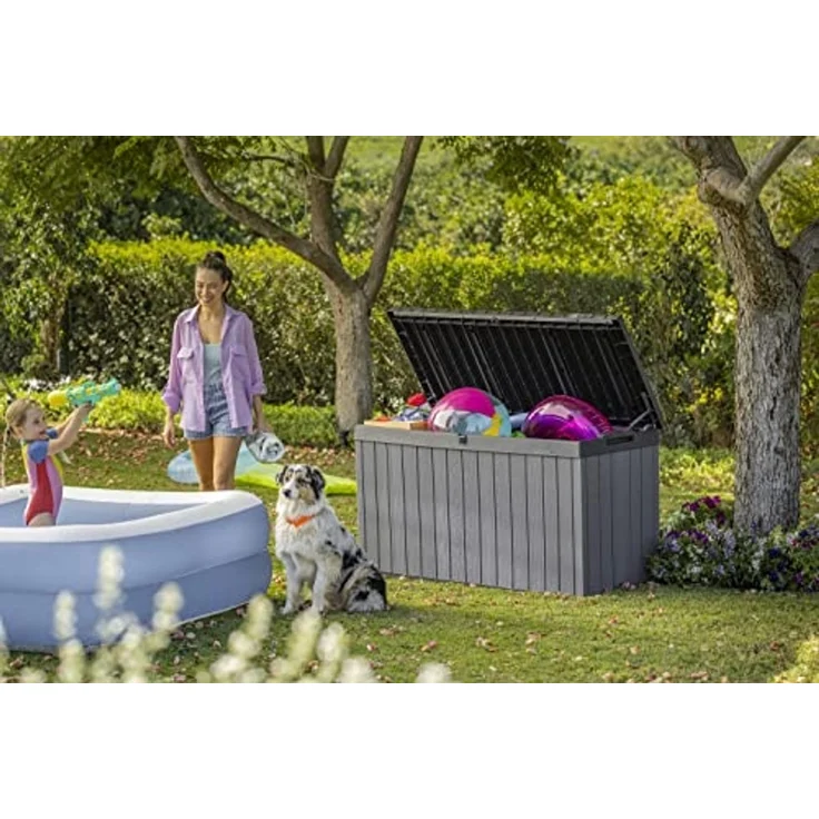 Keter Garten-Aufbewahrungsbox Darwin 570 L Grau – Bild 6