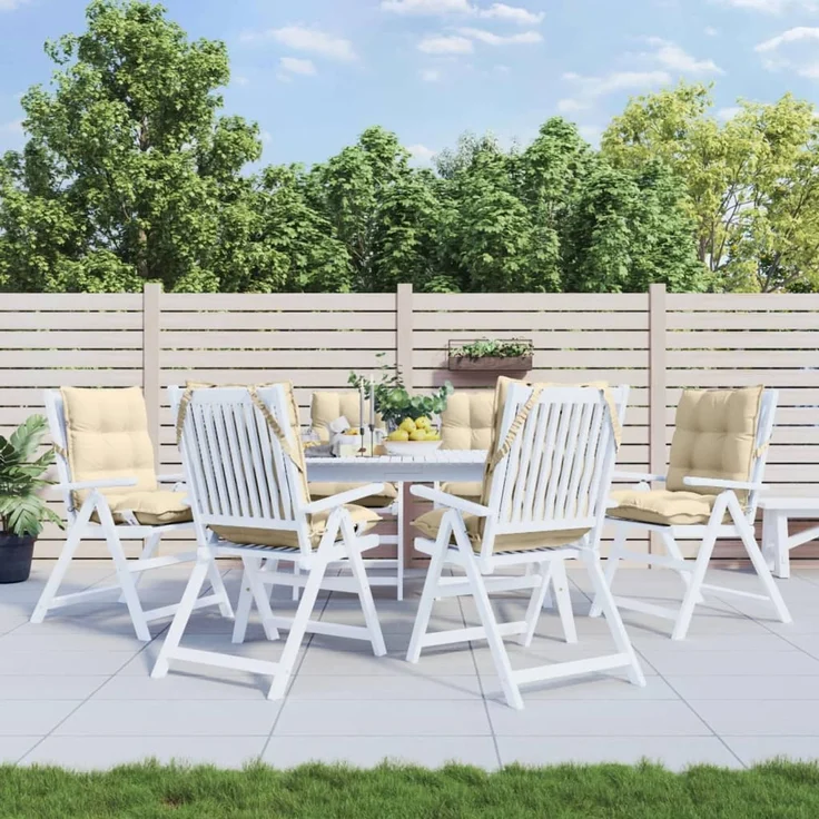 vidaXL Outdoor-Kissen 6 stk. Beige 100 x 50 x 7 cm 377682 – Bild 1