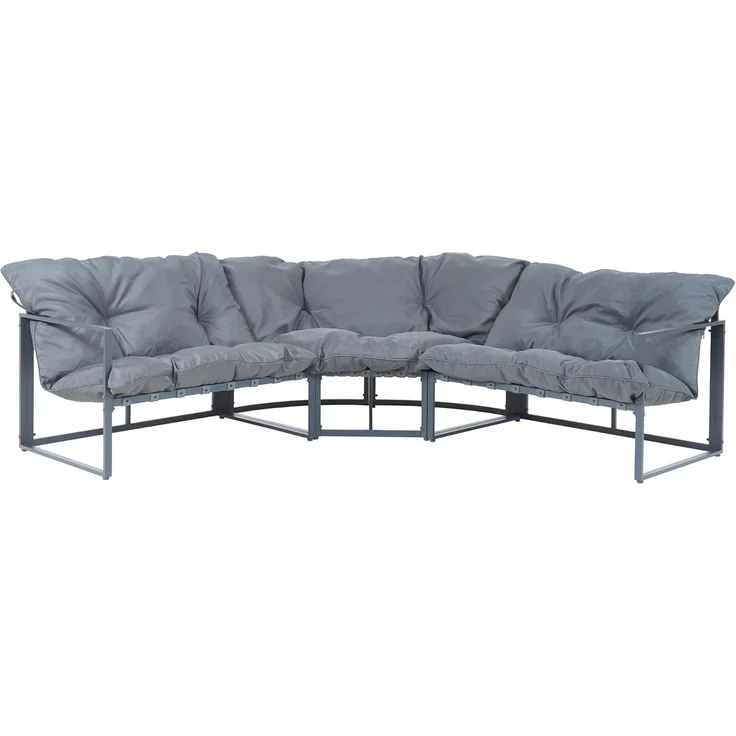 Loungeset Karg Dunkelgrau [casa. pro] – Bild 5