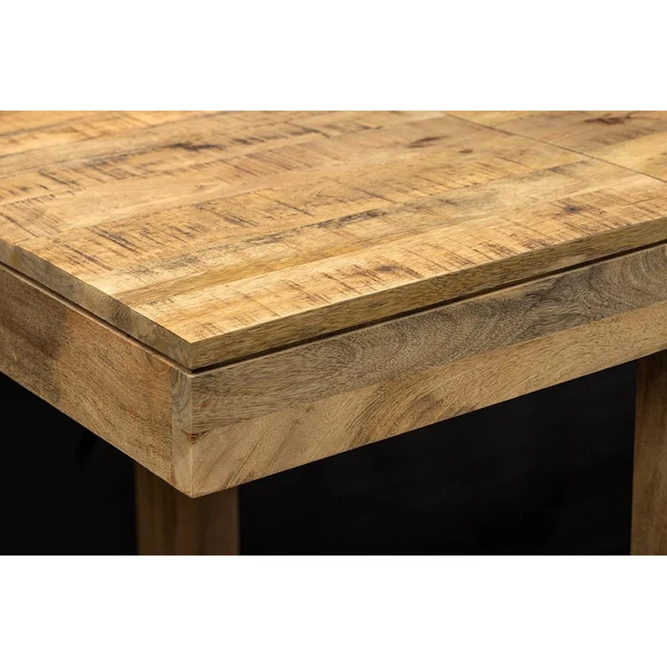 riess-ambiente Esstisch PURE 120-200cm natur - Mangoholz, ausziehbar, massiv, robust, Unikat (Einzelartikel, 1-St), verlängerbarer Wohnzimmertisch für 8+ Personen - ideal für Essbereich – Bild 6