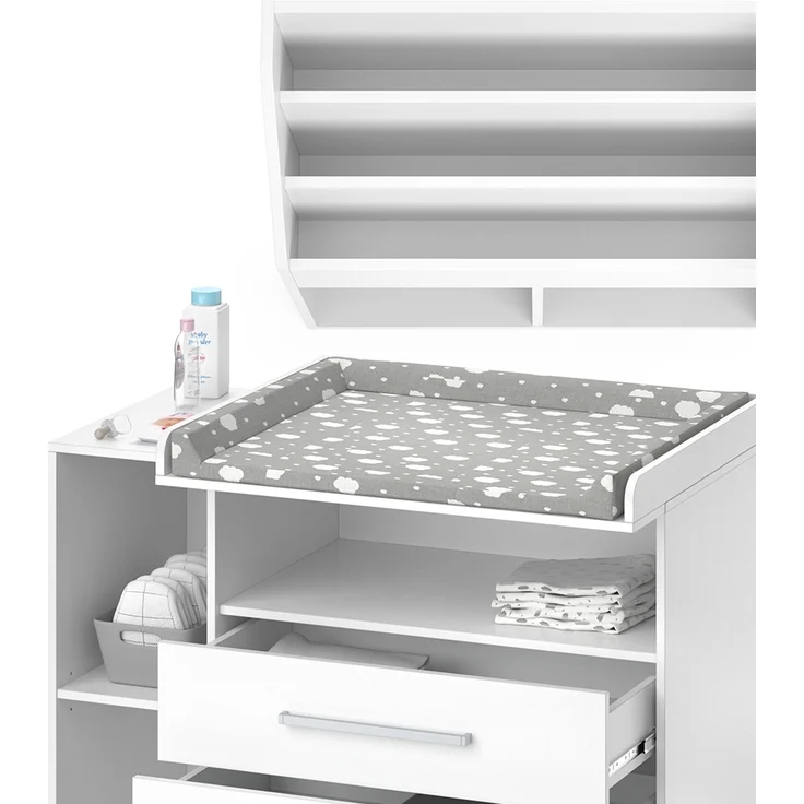 Kinderzimmer-Set Oskar Weiß 2 Teile, mit Wickelkommode und Bücherregal Vicco – Bild 6