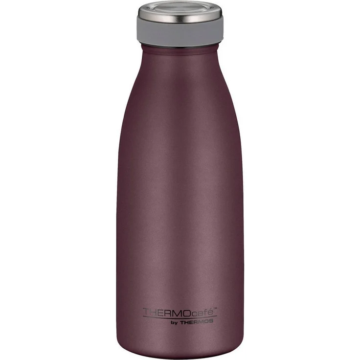 THERMOcafé by THERMOS TC BOTTLE burgundy mat 0,35l, Isolierflasche aus Edelstahl, kohlensäurefest, 12h heiß 24h kalt, Auslaufsicher, für Schule, Unterwegs & Büro – Bild 4